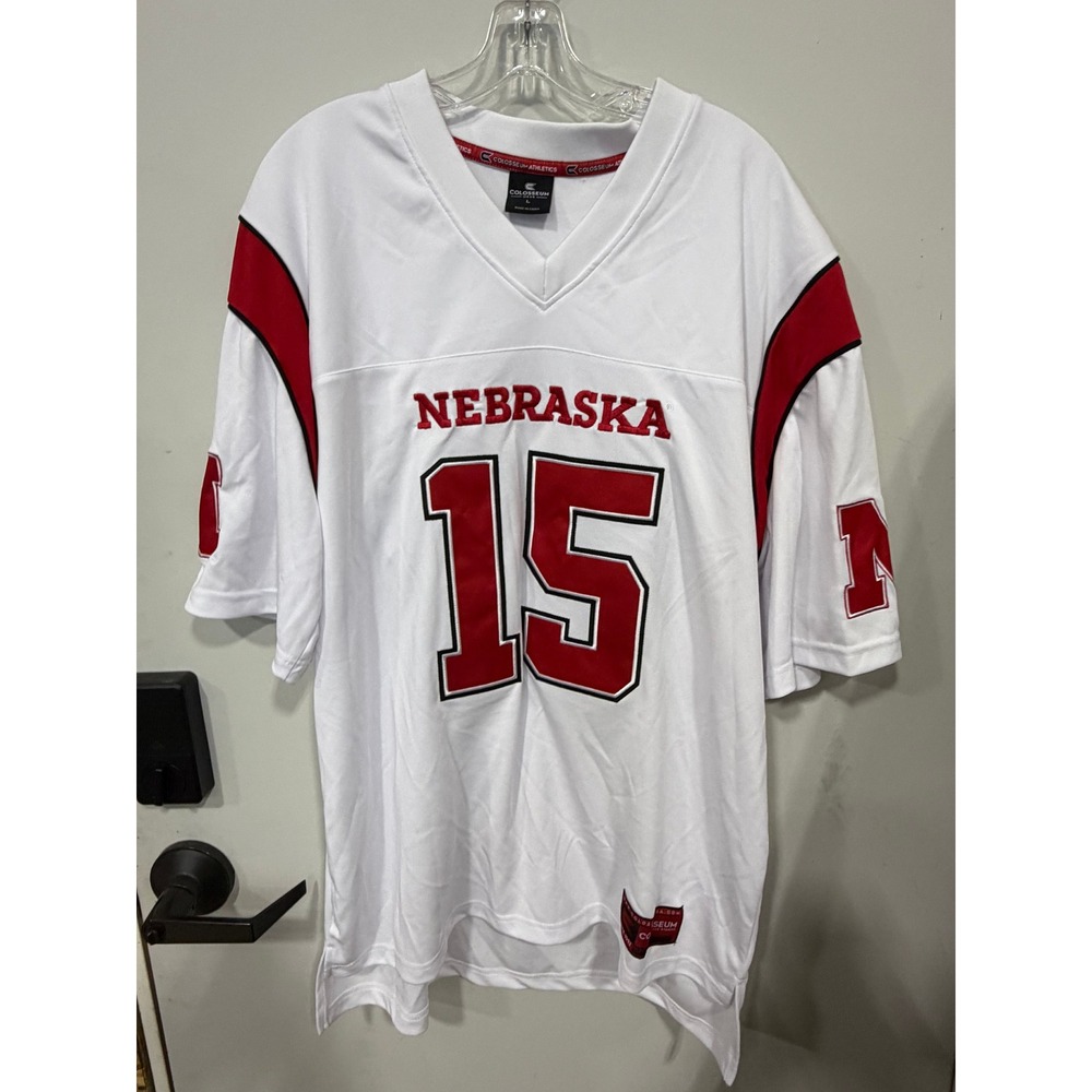 Colosseum Nebraska Cornhuskers Dylan Raiola #15 Football Jersey Men's Size L NWT